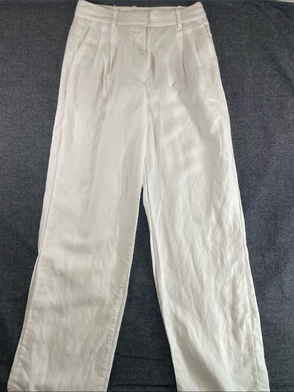 Aritzia The Effortless Pant Eggshell Pleated wide Leg Trousers 2